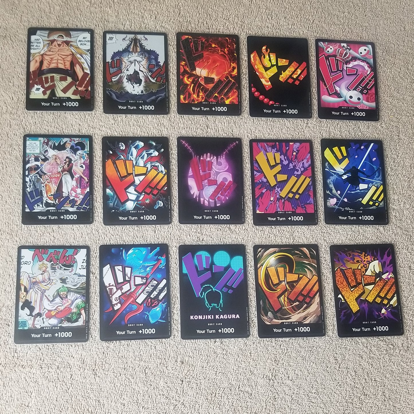 One Piece Don Card Lot of 15