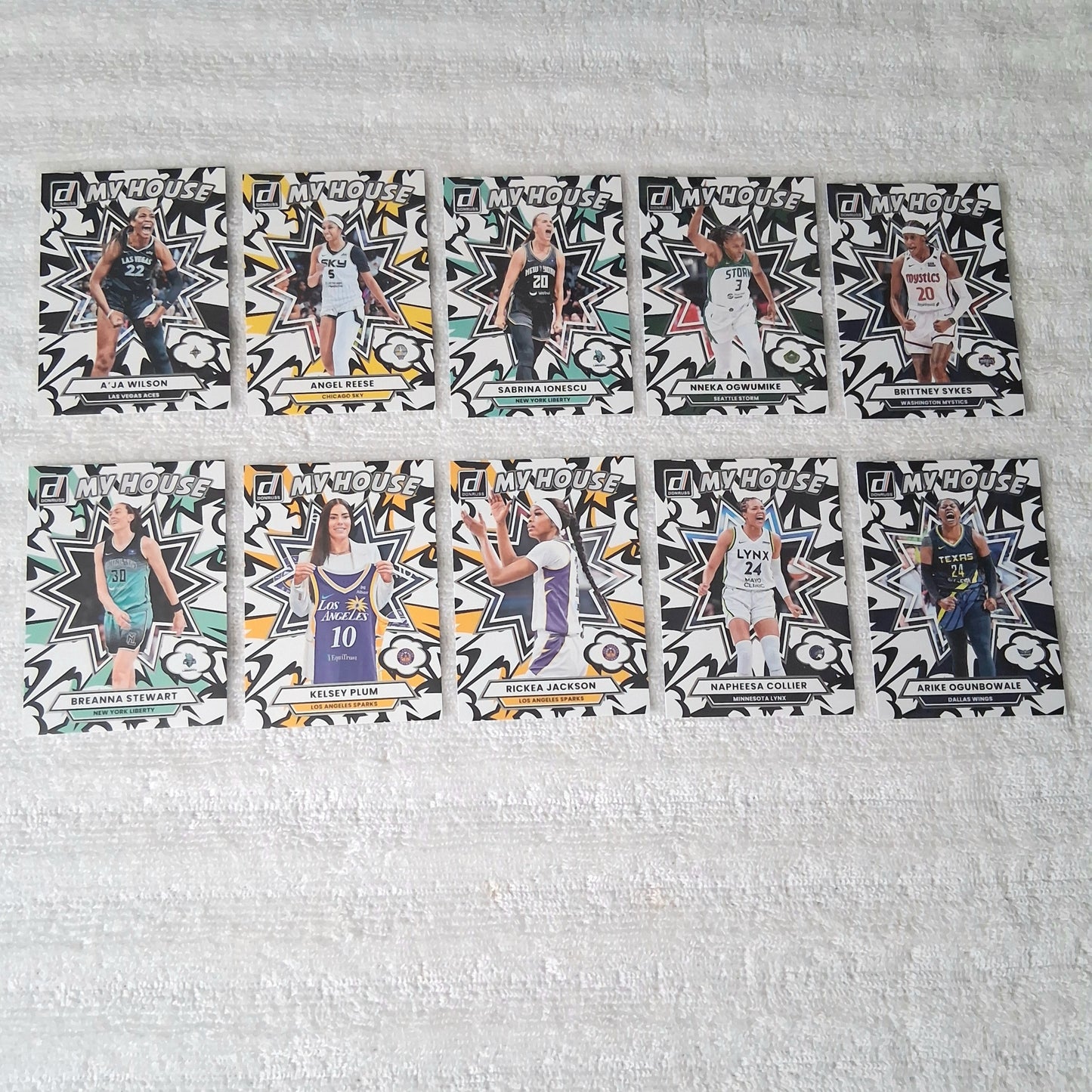 2025 WNBA Donruss Tunnel Vision & My House Insert Lot of 20