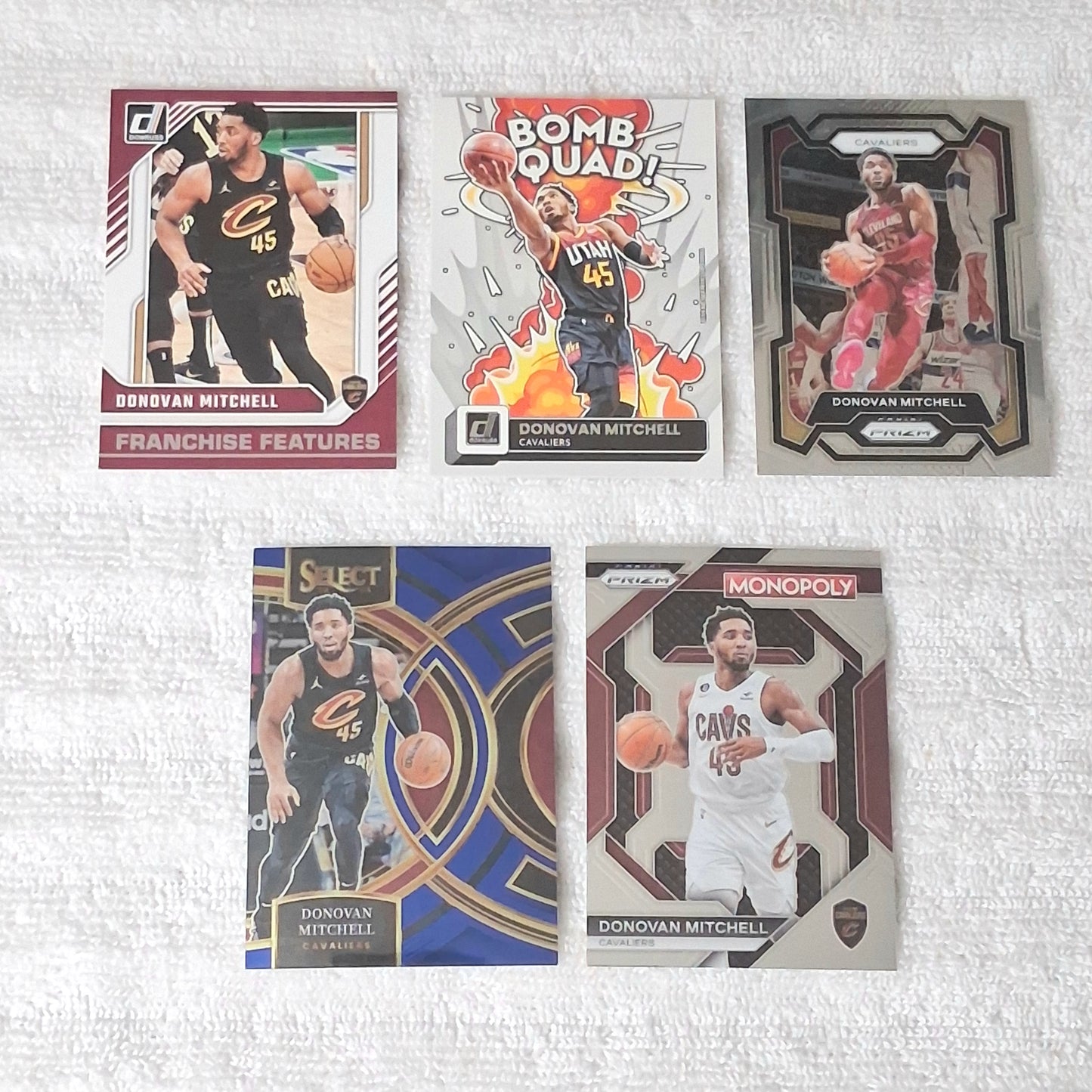 Donovan Mitchell Cleveland Cavaliers 15 Card Lot