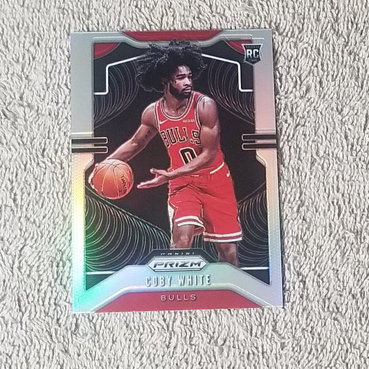 2019-20 Coby White Chicago Bulls Prizm Silver #253 RC