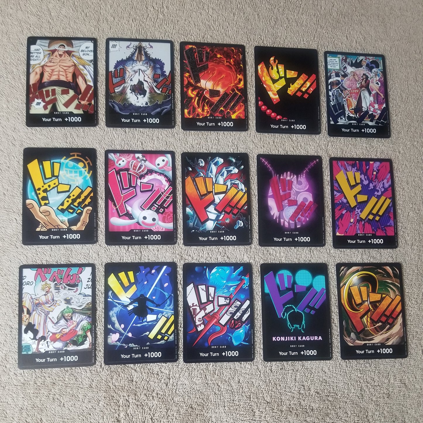 One Piece Don Card Lot of 15