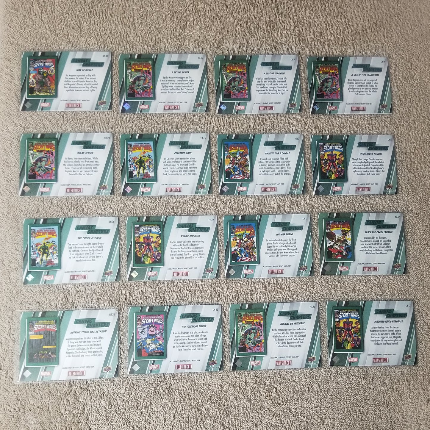 Marvel Allegiance Secret Wars Canvas Chapters Lot of 25