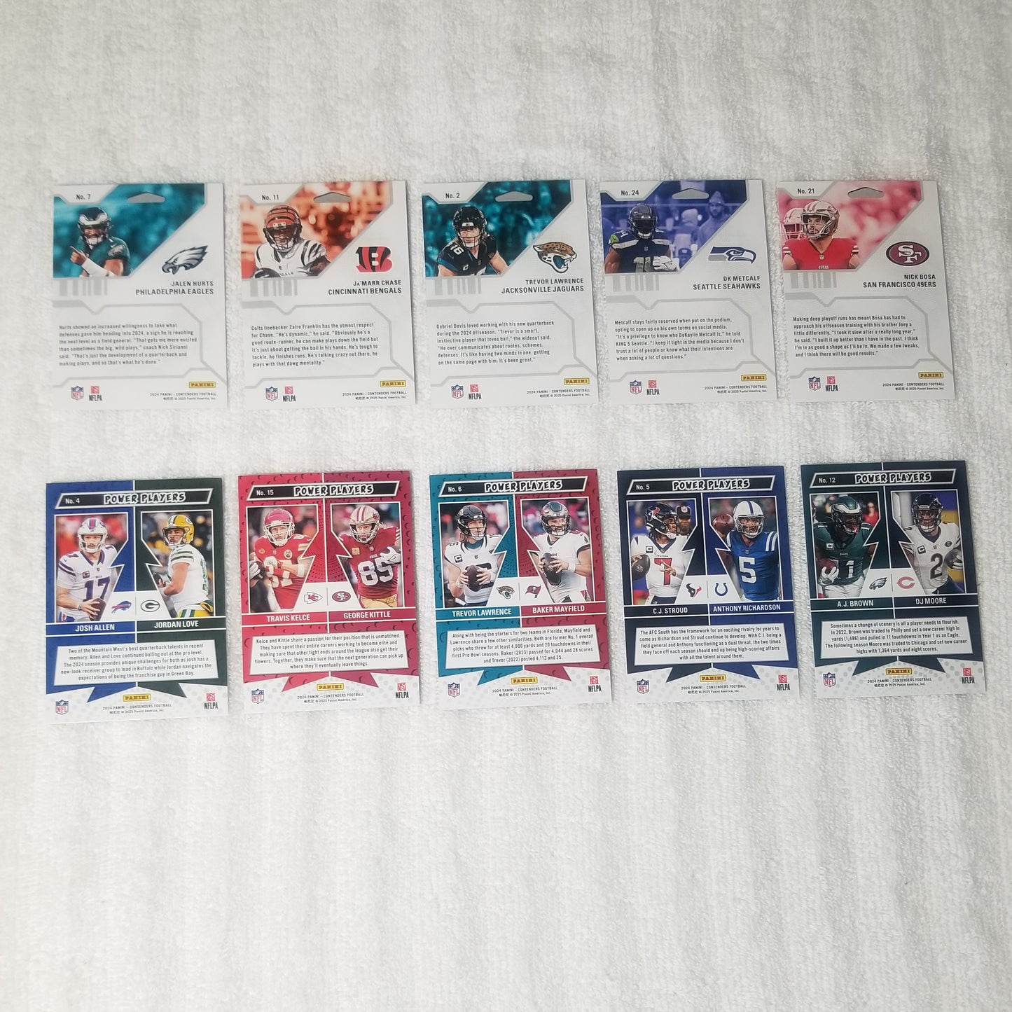 2024 Contenders Football Hall Pass & Power Players Lot of 10