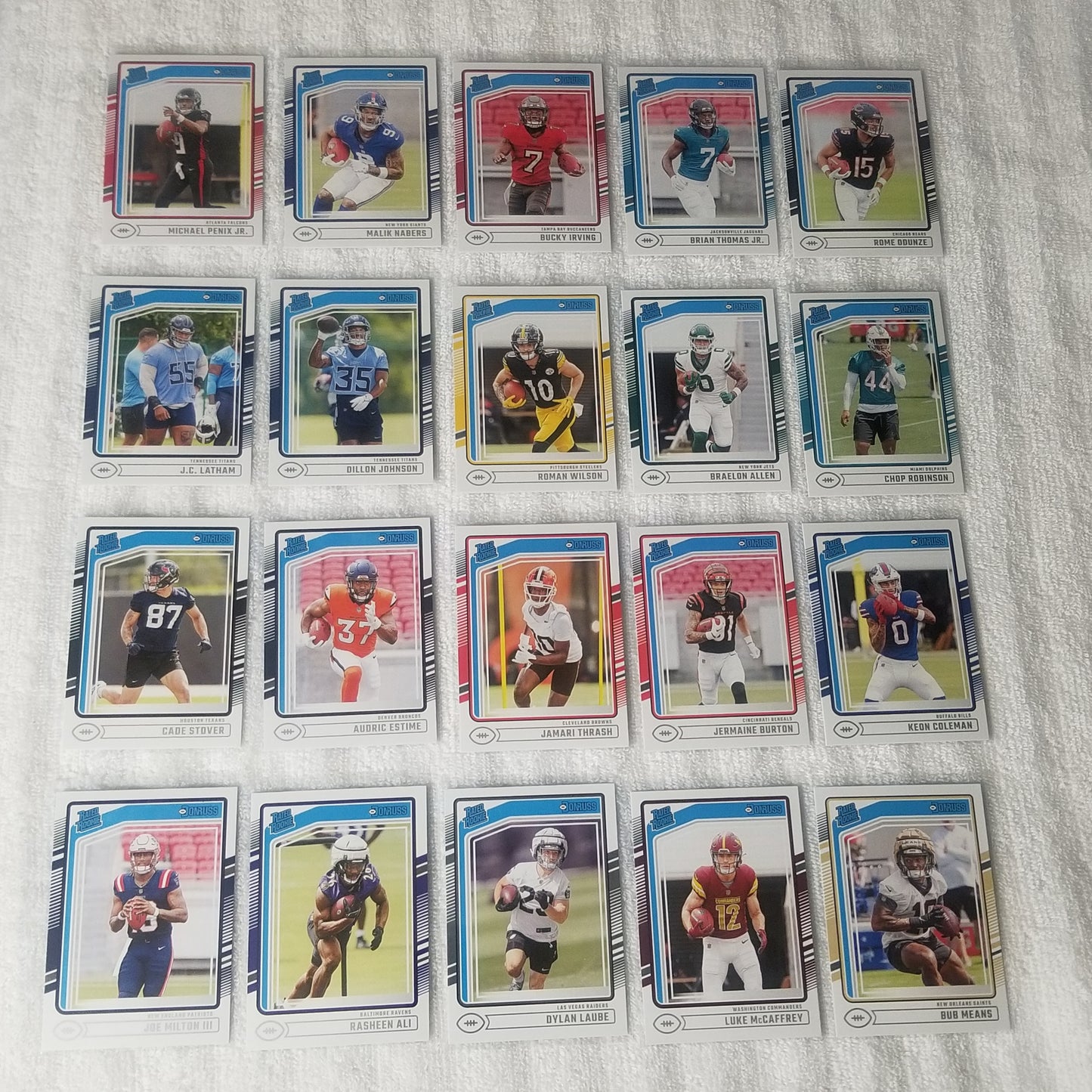 2024 Donruss Football Base & Rated Rookie Lot of 100