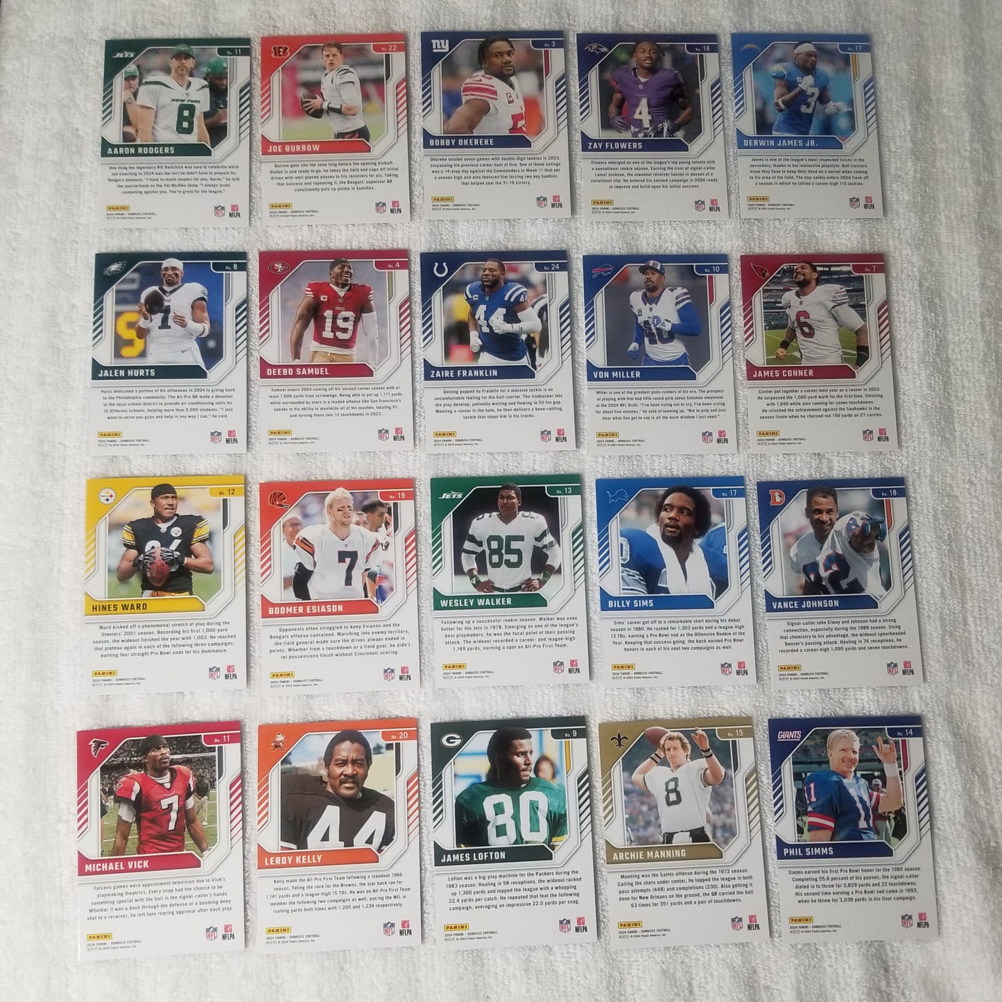 2024 Donruss Football Elite Series & Legend Series Lot of 20