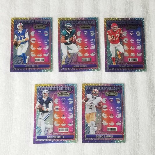 2024 Contenders Football Winning Ticket Lot of 5