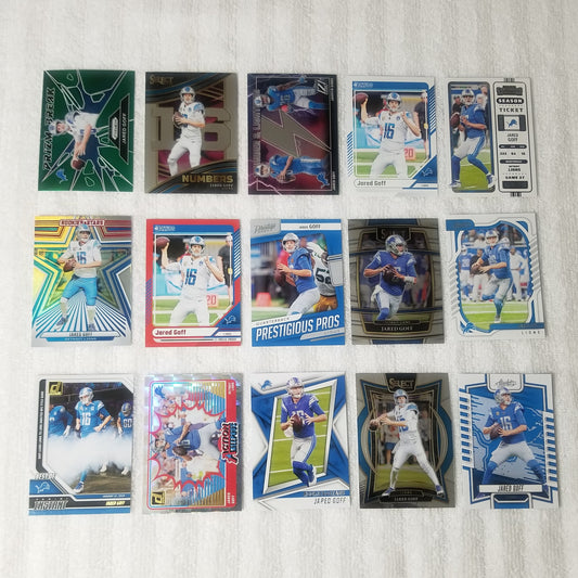 Jared Geoff Detroit Lions 15 Card Lot