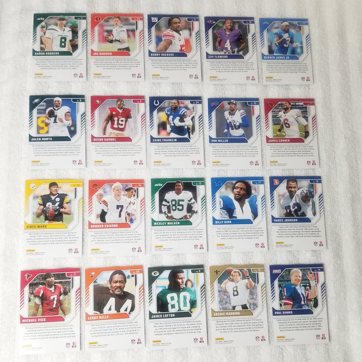 2024 Donruss Football Elite Series & Legend Series Lot of 20