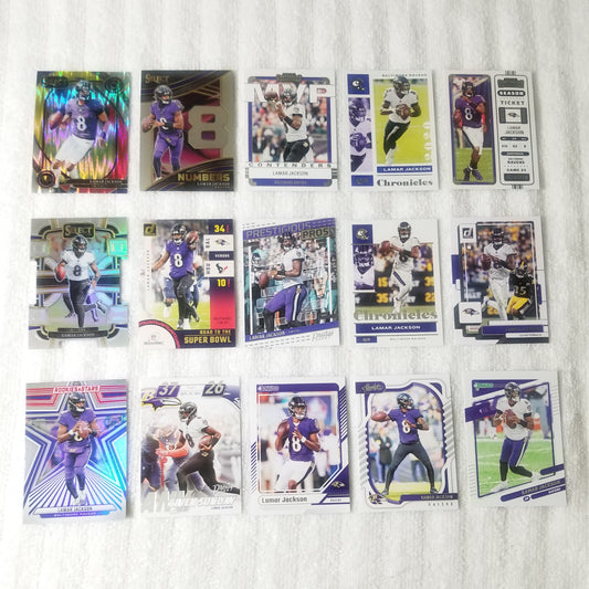Lamar Jackson Baltimore Ravens 15 Card Lot