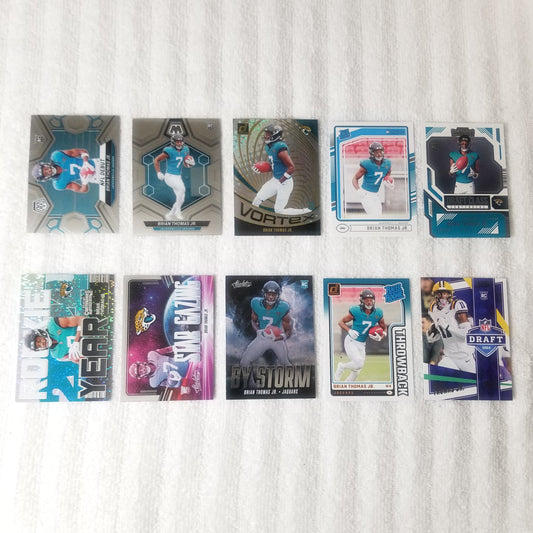 Brian Thomas Jr. Jacksonville Jaguars 10 Card Rookie Lot