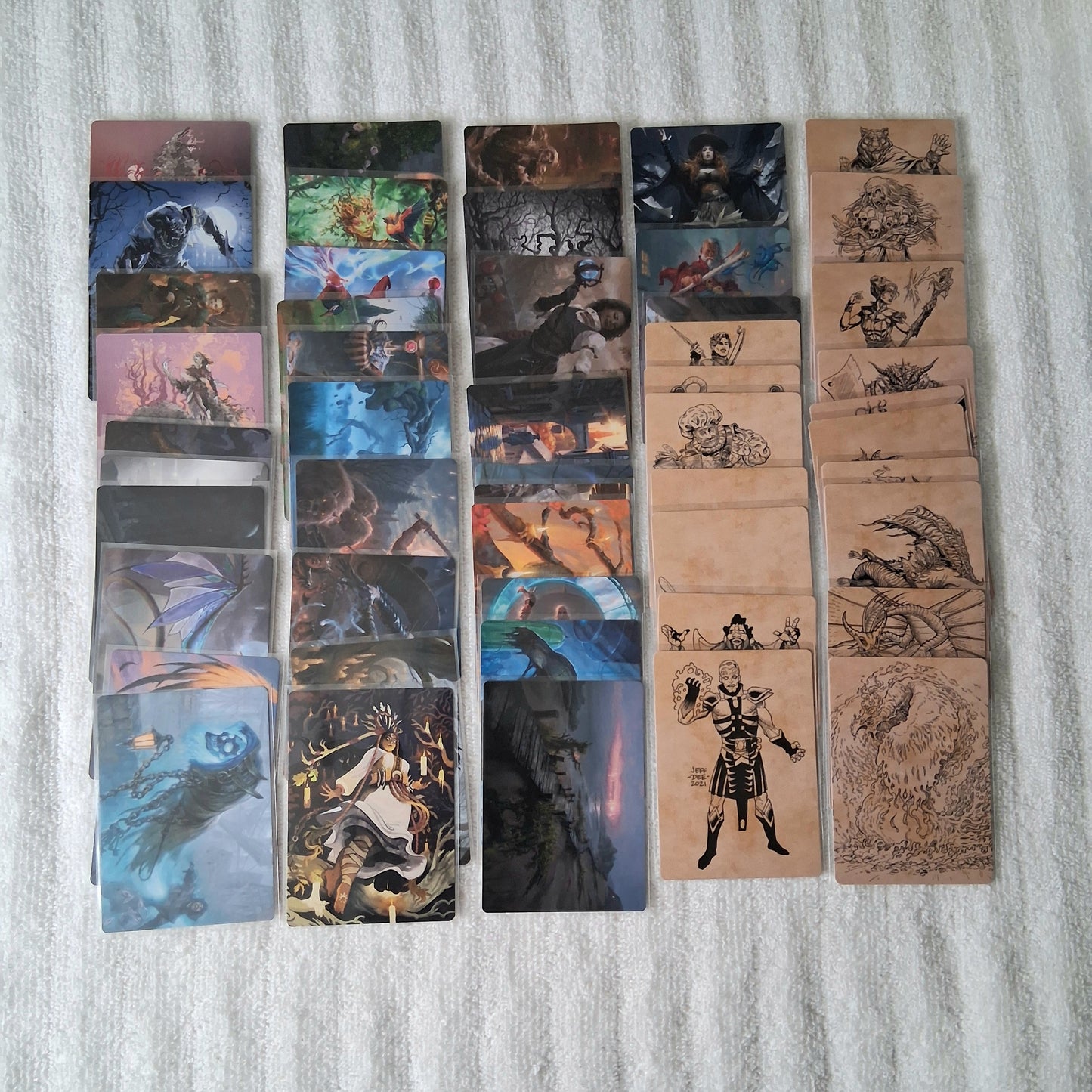 MTG Battle for Baldur's Gate & Midnight Hunt Art Series Lot of 50