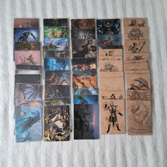 MTG Battle for Baldur's Gate & Midnight Hunt Art Series Lot of 50
