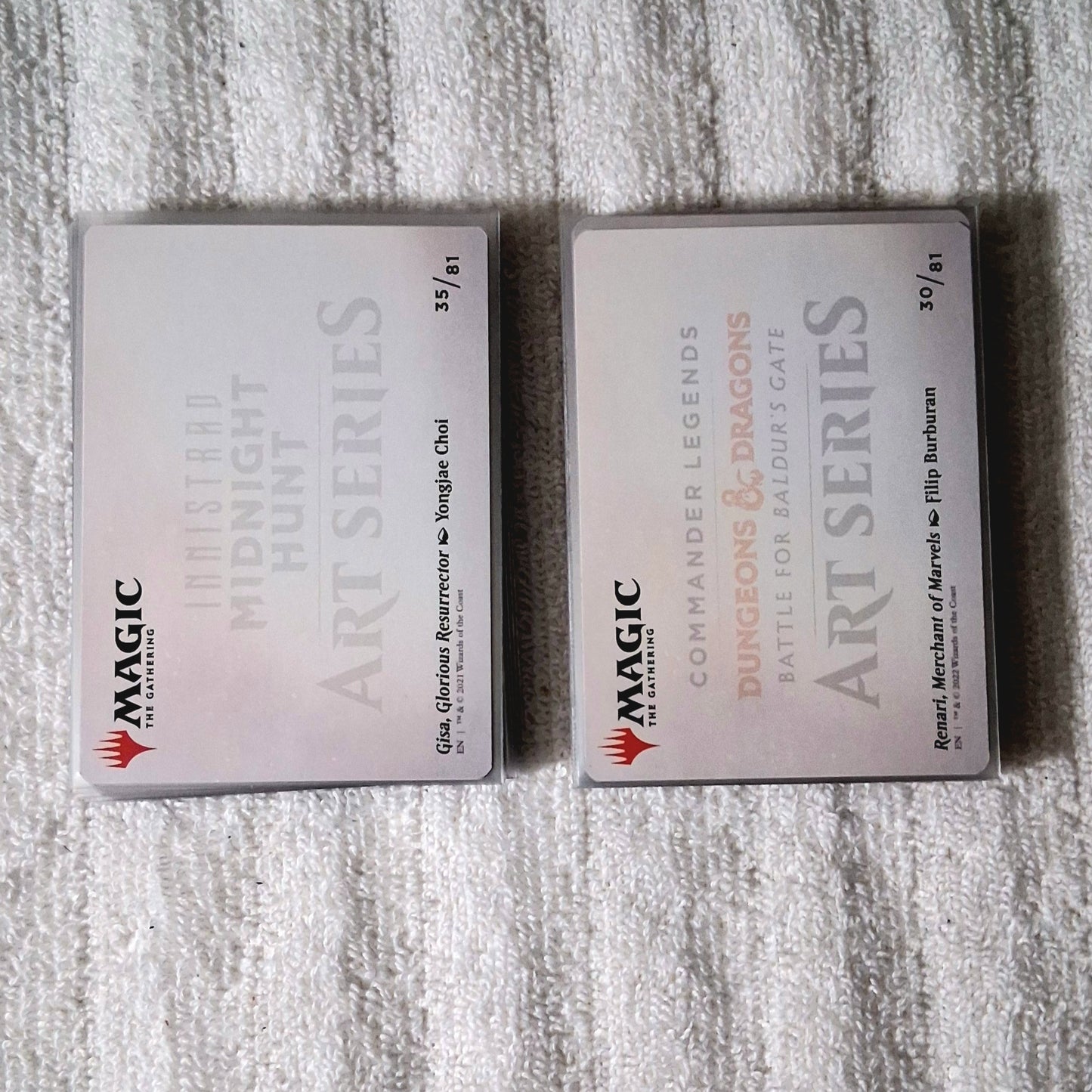 MTG Battle for Baldur's Gate & Midnight Hunt Art Series Lot of 50