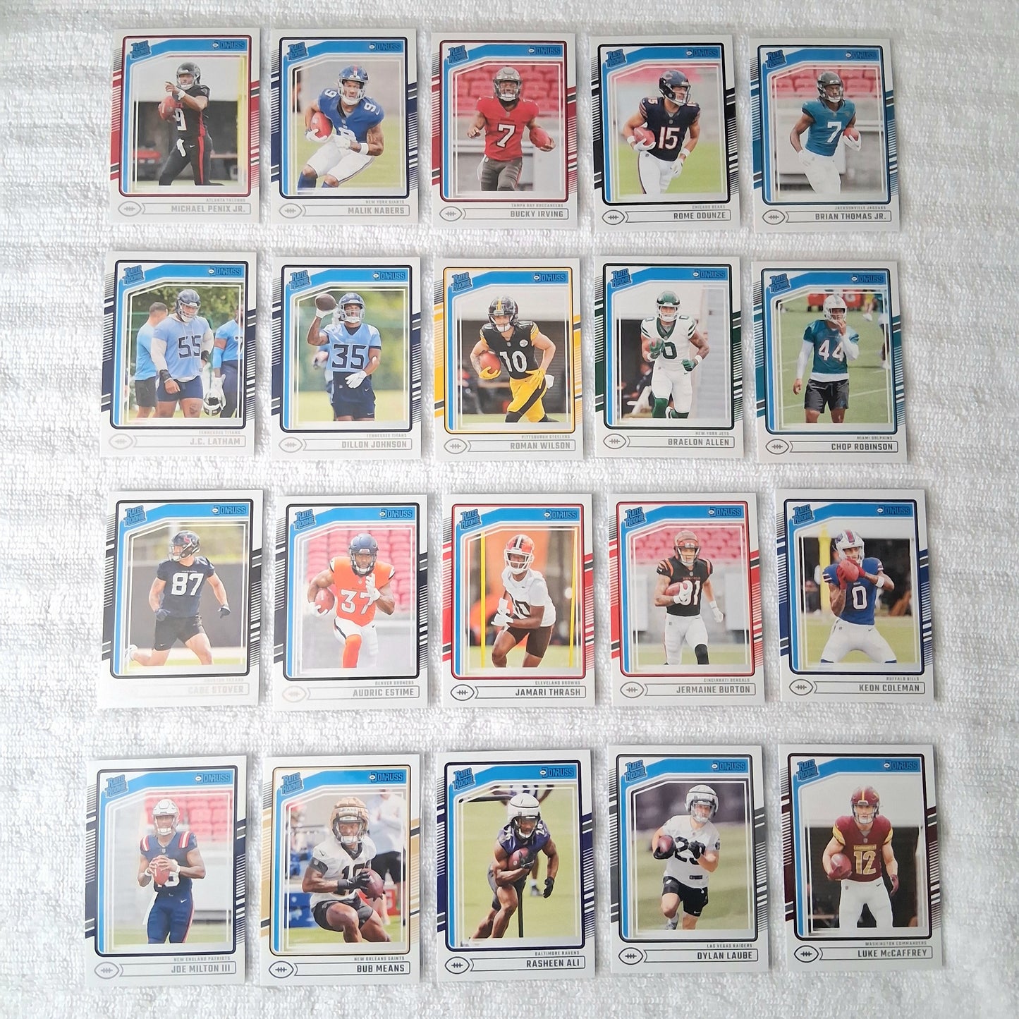 2024 Donruss Football Base, Inserts & Rated Rookie Lot of 100