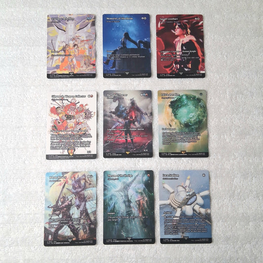MTG Final Fantasy: Through the Ages U/R Regular Showcase Lot of 9