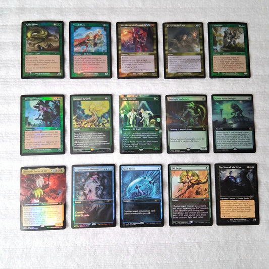 Magic the Gathering Foil & Non-Foil Promo Card Lot of 15