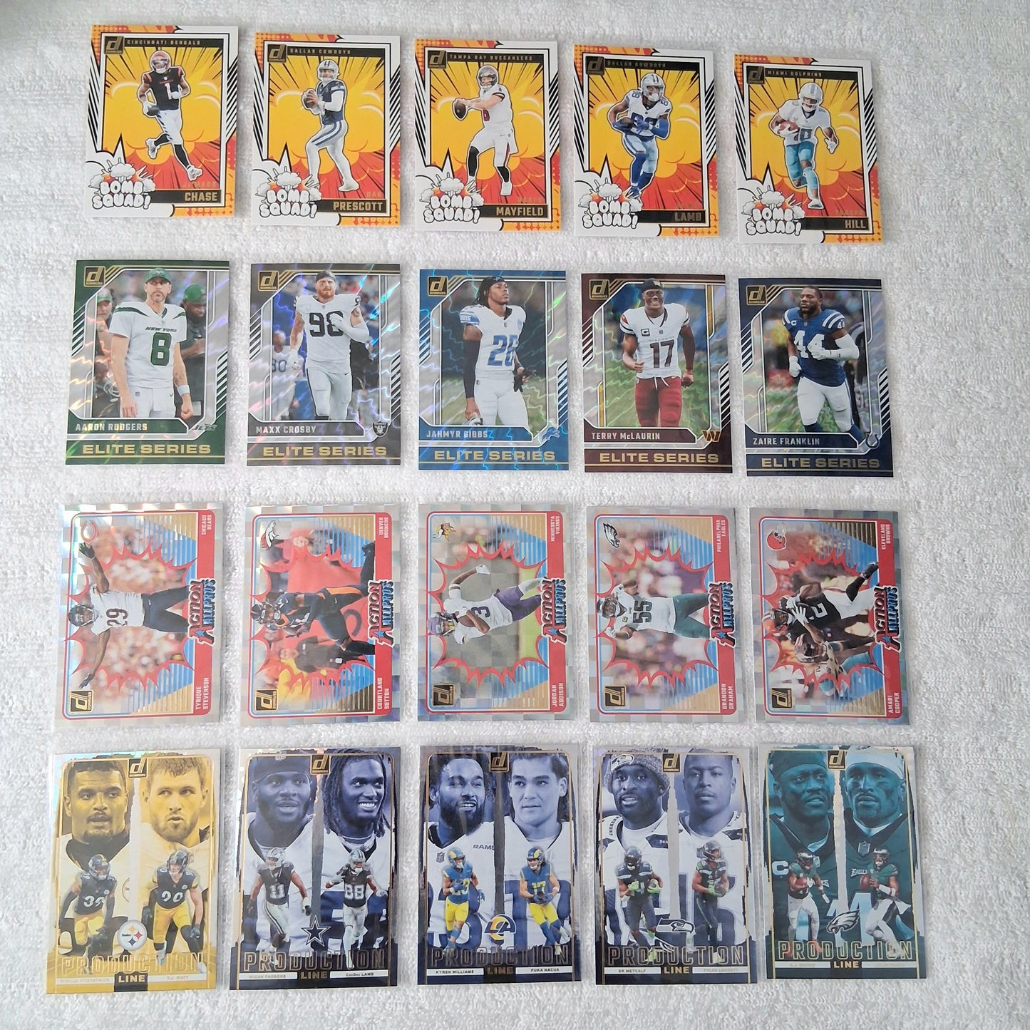 2024 Donruss Football Base, Inserts & Rated Rookie Lot of 100