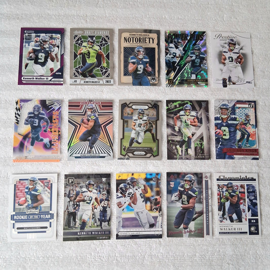 Kenneth Walker III Seattle Seahawks 15 Card Lot
