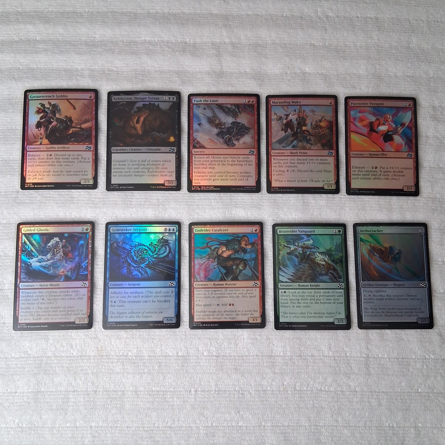 MTG Aetherdrift Common/Uncommon/Rare/Land Non-Foil & Foil Lot of 100