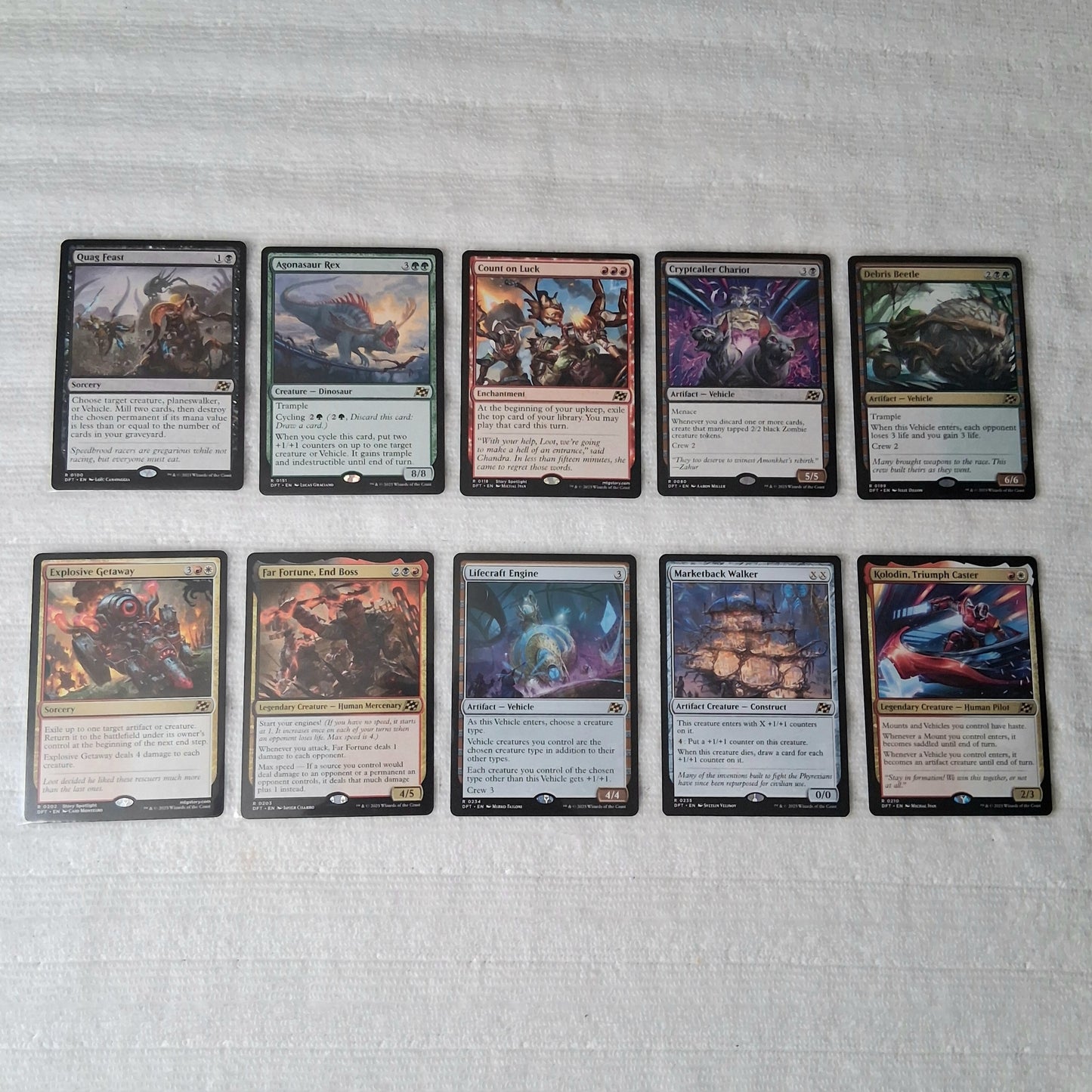 MTG Aetherdrift Common/Uncommon/Rare/Land Non-Foil & Foil Lot of 100