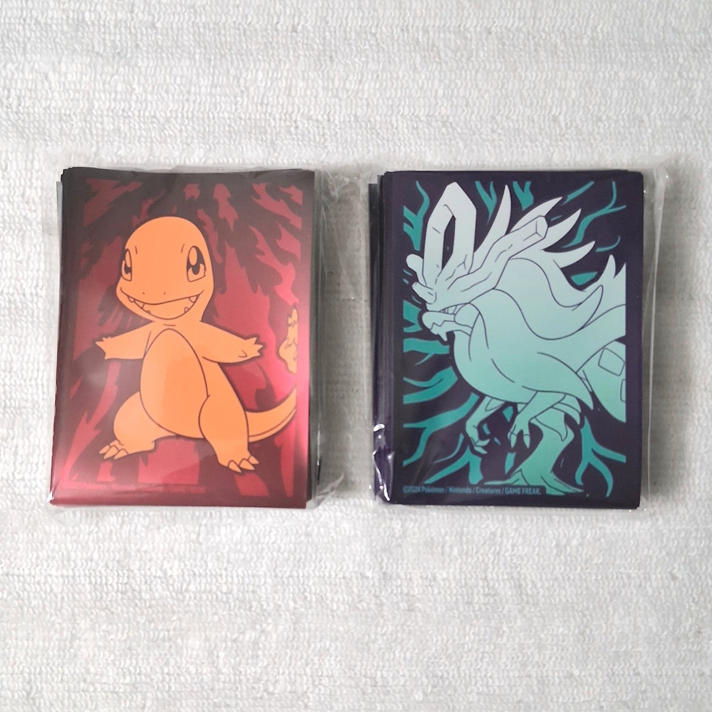 Pokemon Card Sleeves Charmander & Walking Wake 65ct Pack Lot of 2
