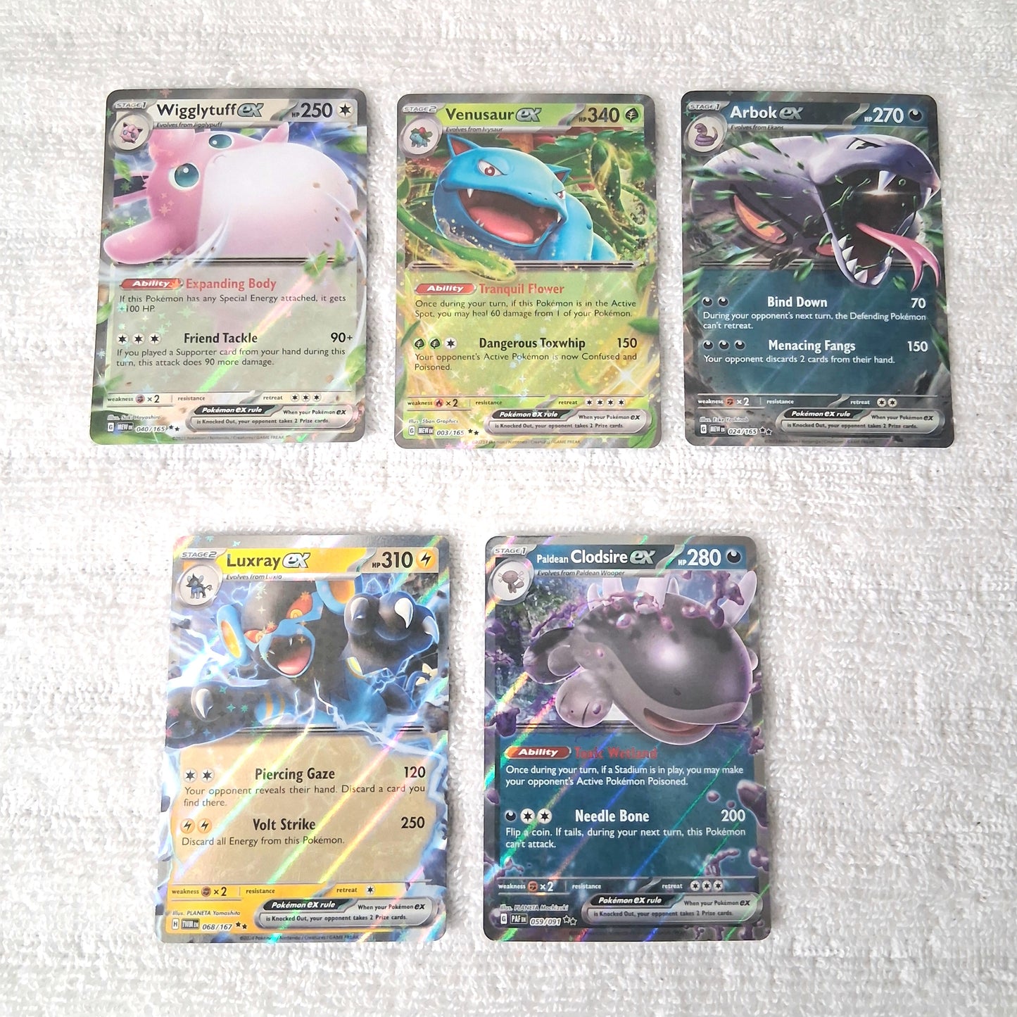 Pokemon Scarlet & Violet Series Double Rare ex Lot of 15