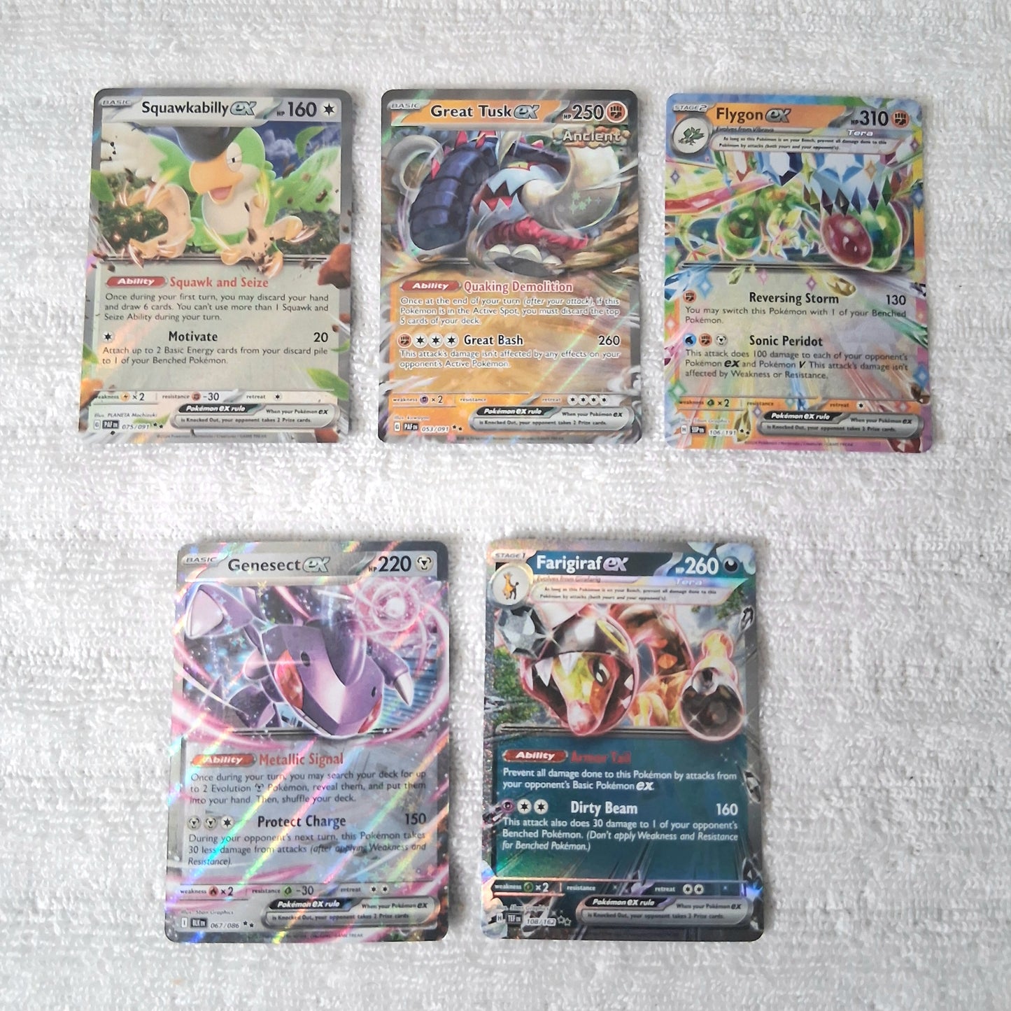 Pokemon Scarlet & Violet Series Double Rare ex Lot of 15