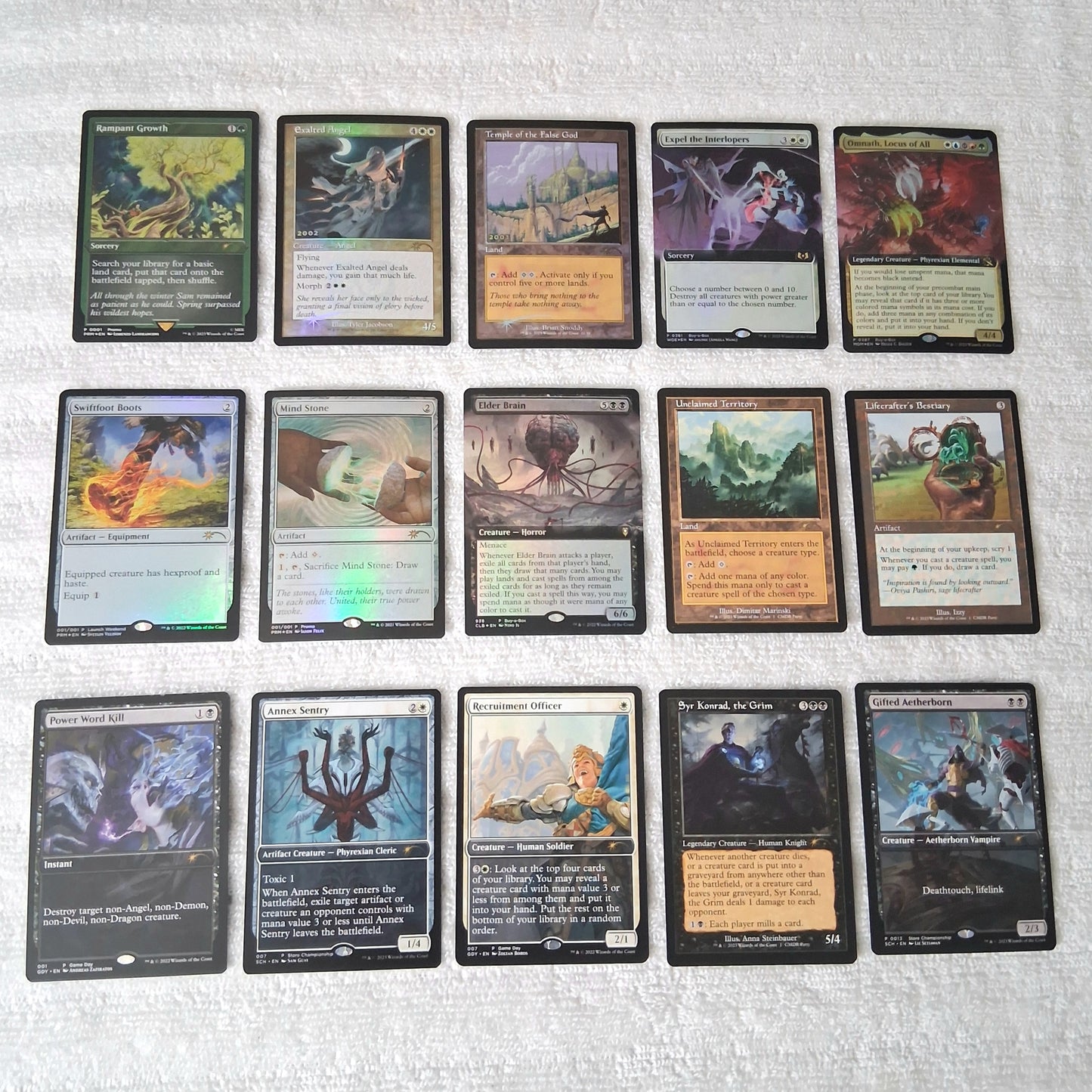 Magic the Gathering Foil & Non-Foil Promo Card Lot of 15