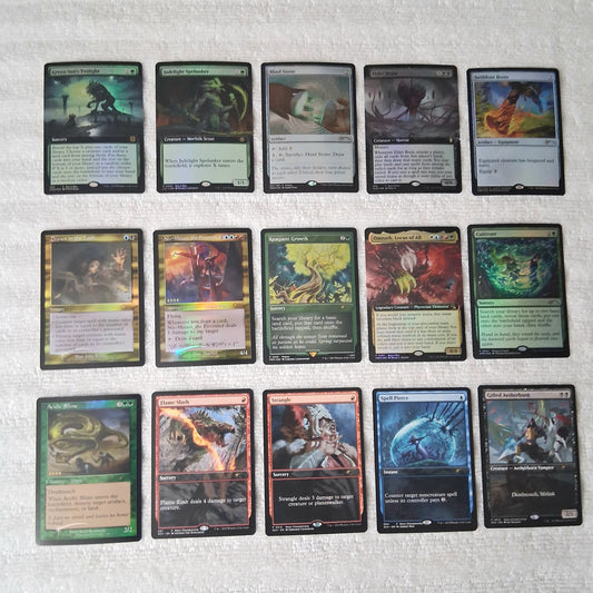 Magic the Gathering Foil & Non-Foil Promo Card Lot of 15