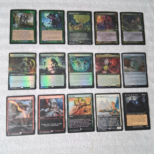 Magic the Gathering Foil & Non-Foil Promo Card Lot of 15