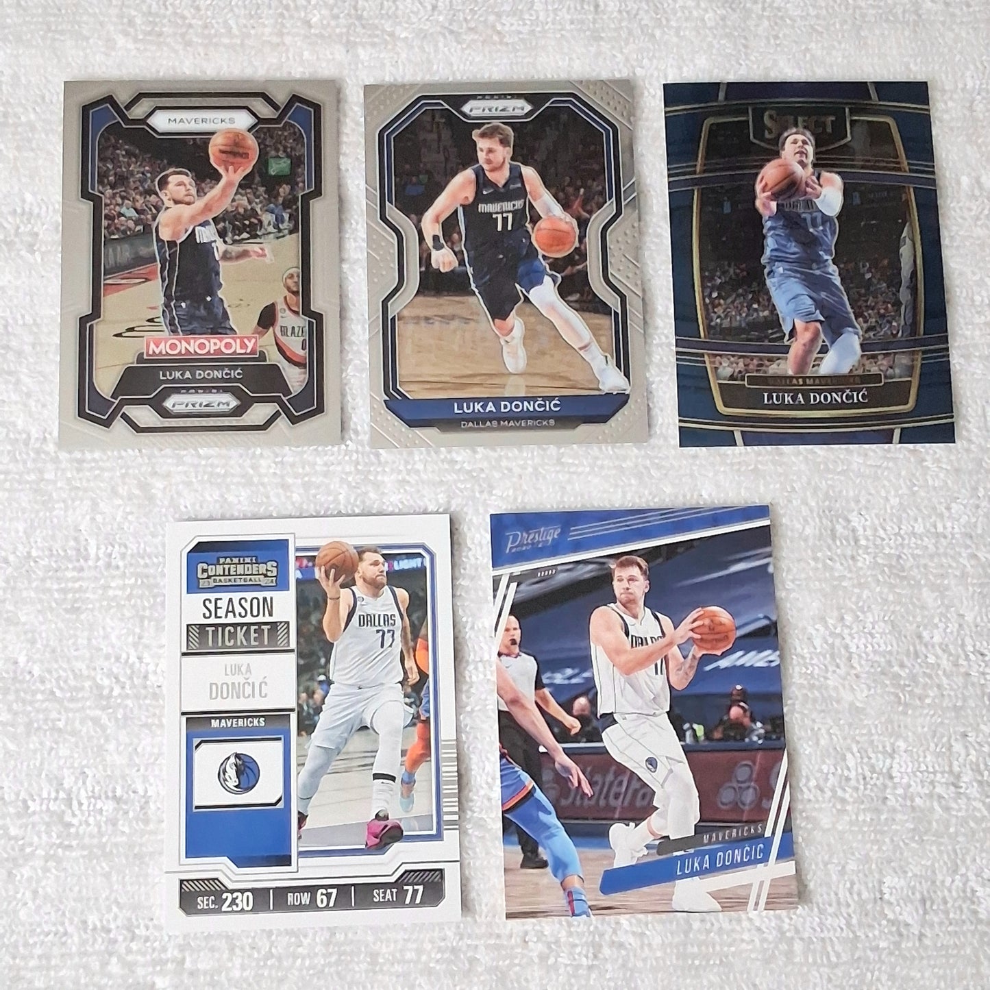 Luka Doncic Dallas Mavericks Base 15 Card Lot