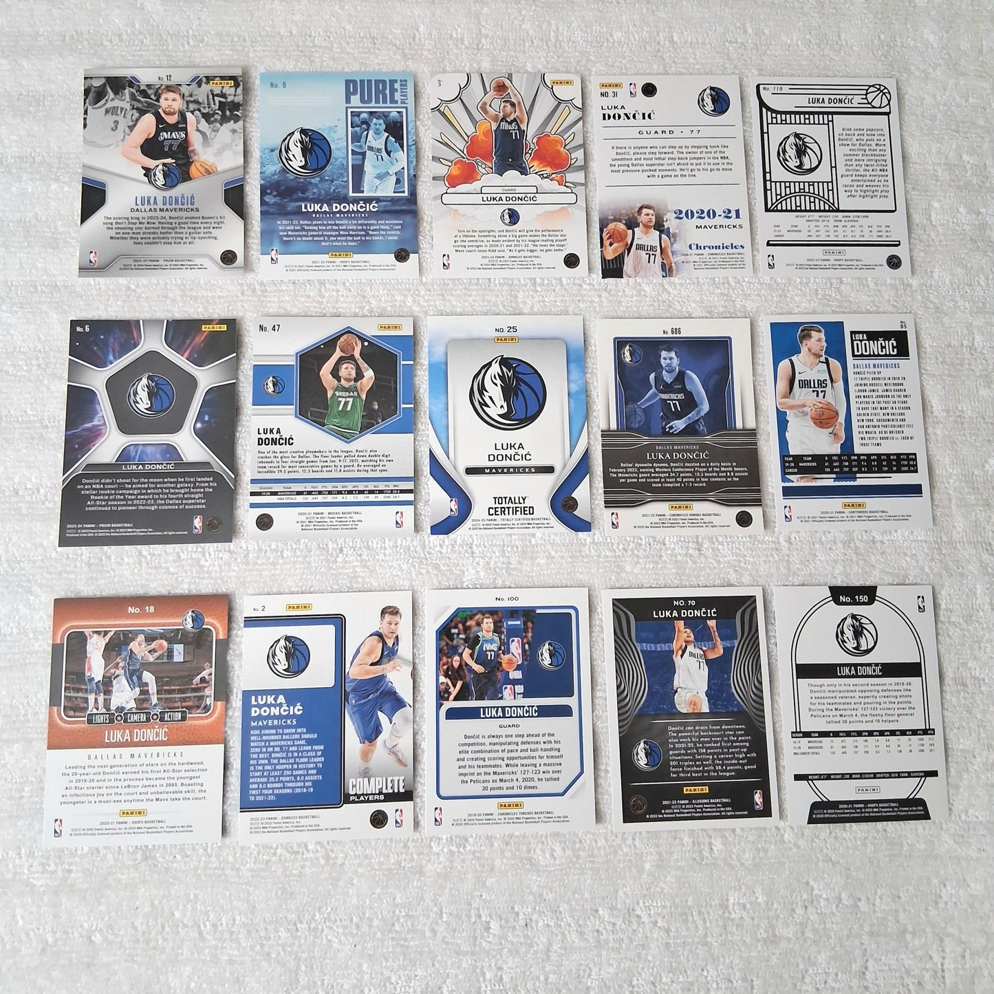 Luka Doncic Dallas Mavericks 15 Card Lot