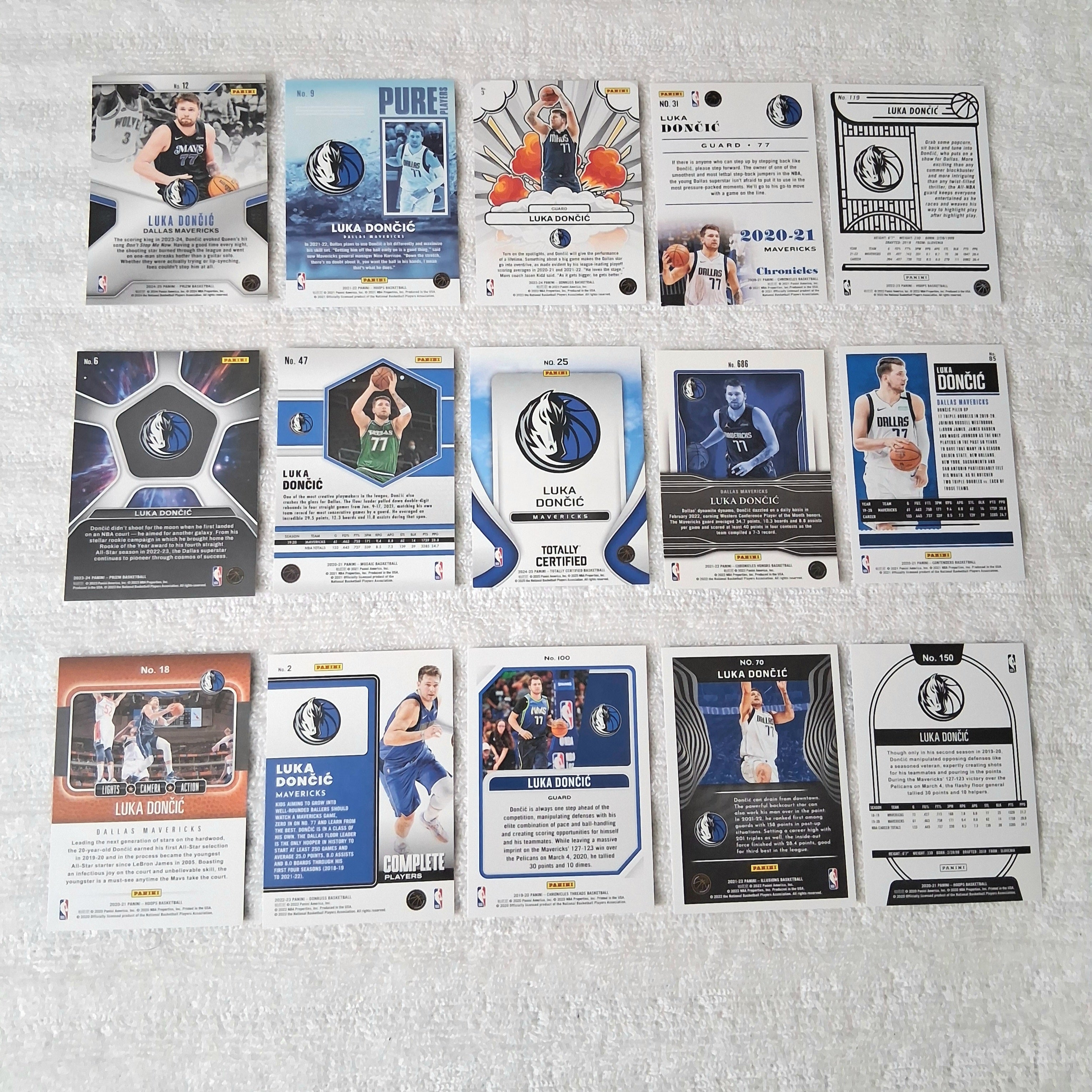 Luka Doncic Dallas Mavericks 15 Card Lot