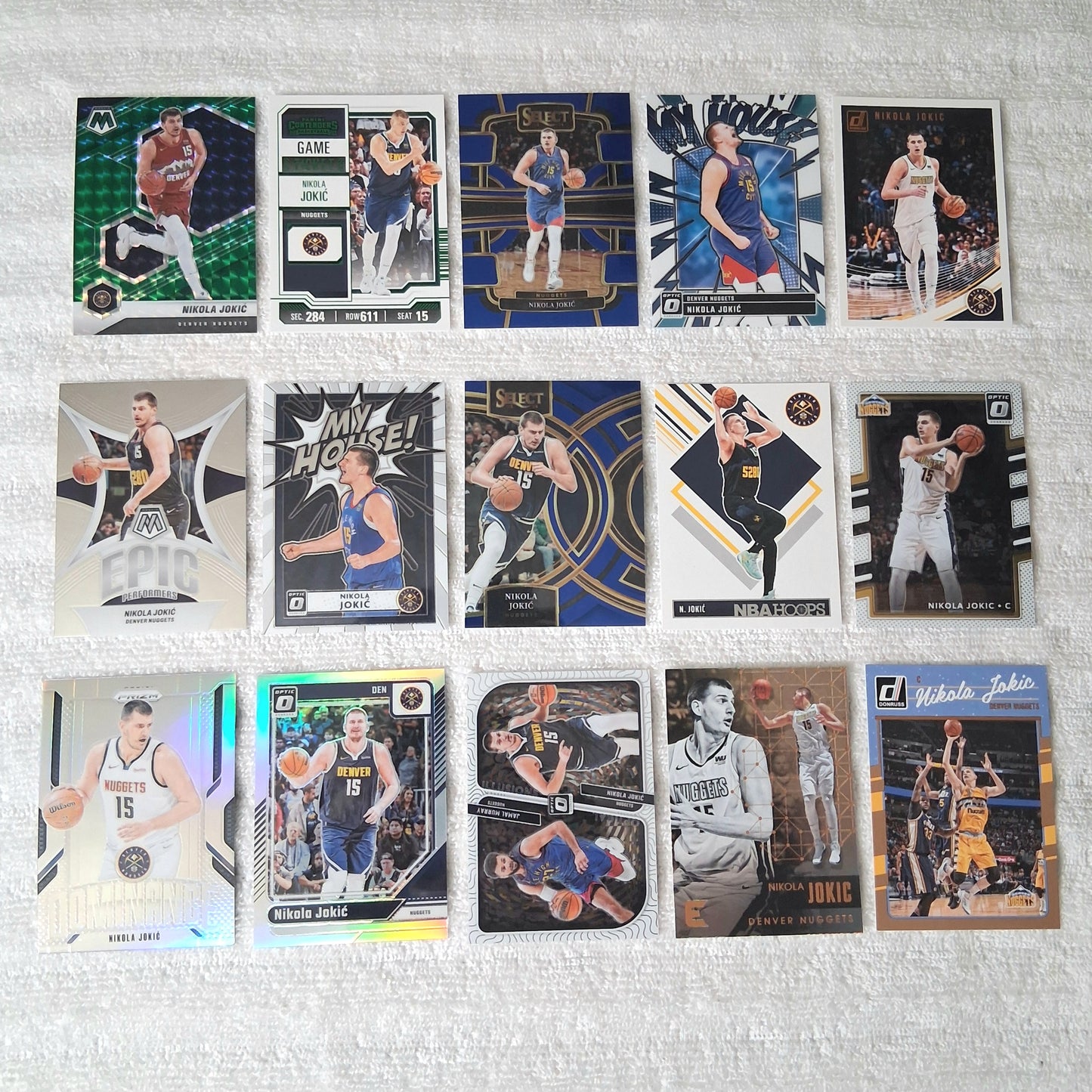 Nikola Jokic Denver Nuggets 15 Card Lot