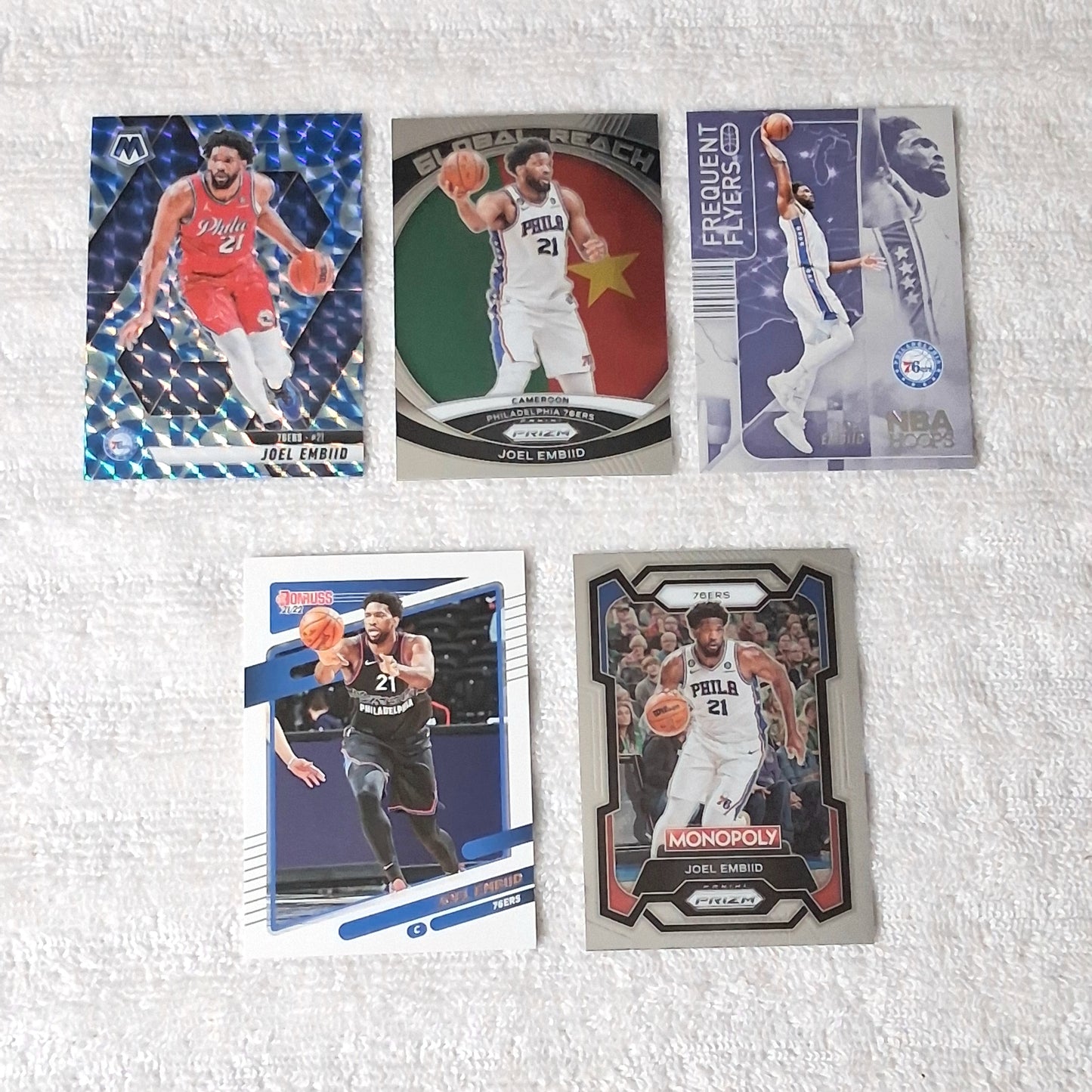 Joel Embiid Philadelphia 76ers 15 Card Lot