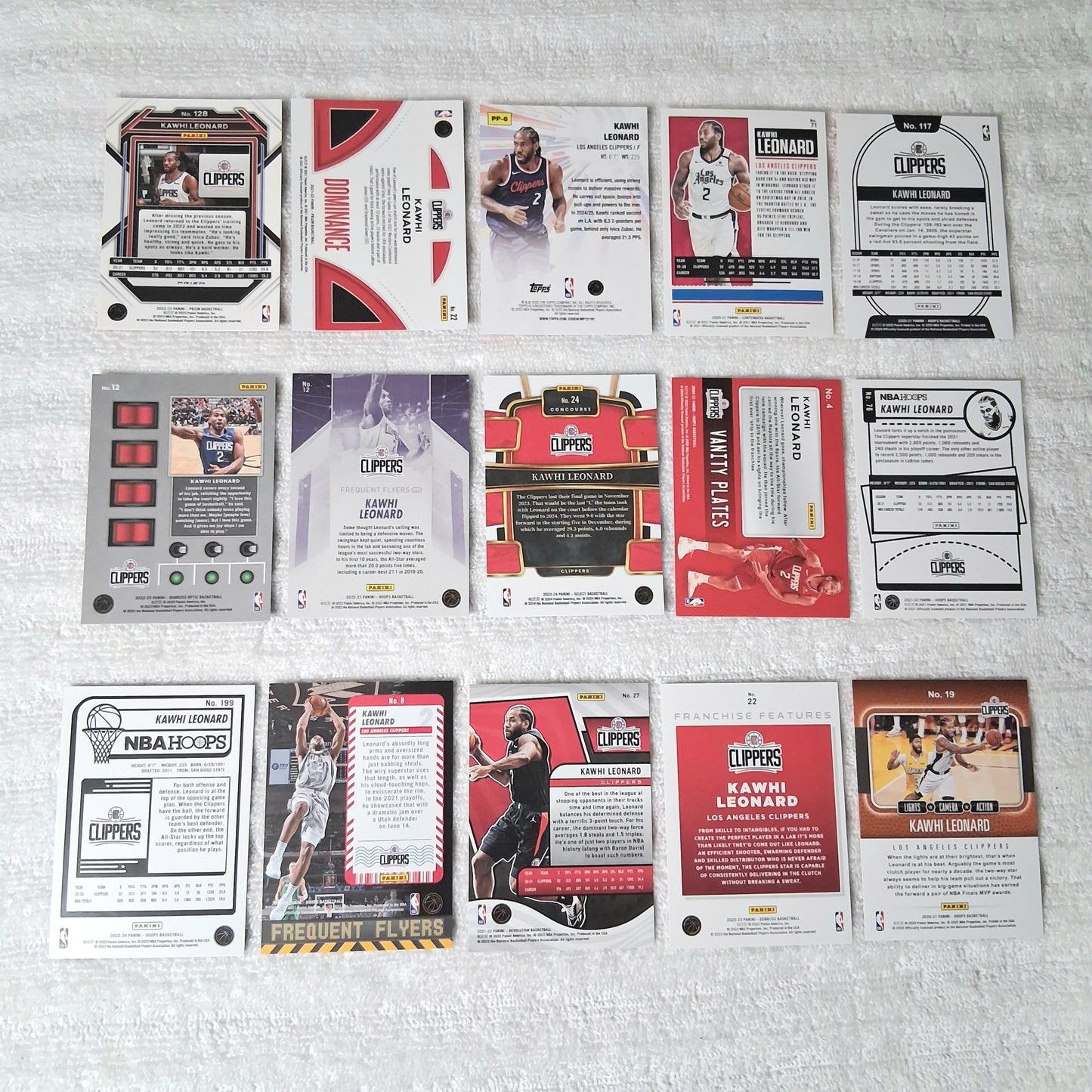 Kawhi Leonard Los Angeles Clippers 15 Card Lot