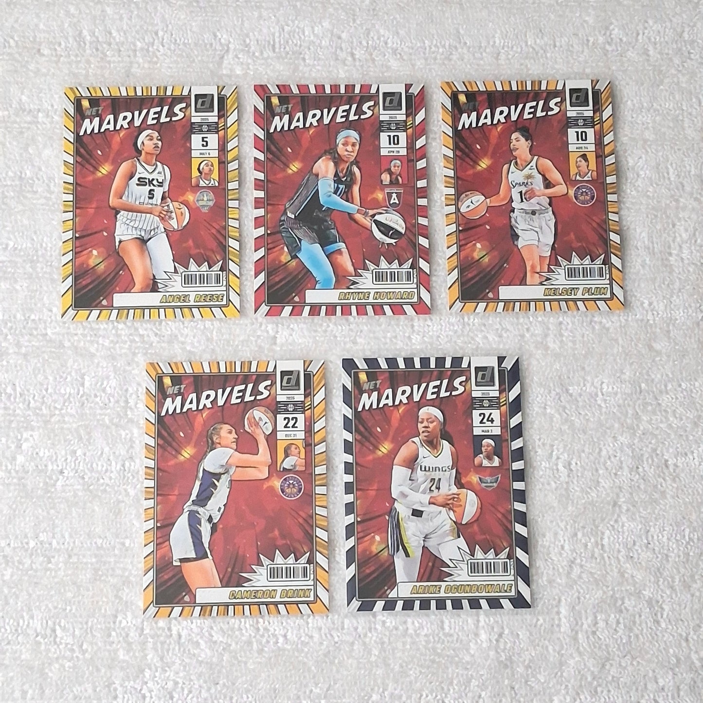 2025 WNBA Donruss Insert Lot of 20