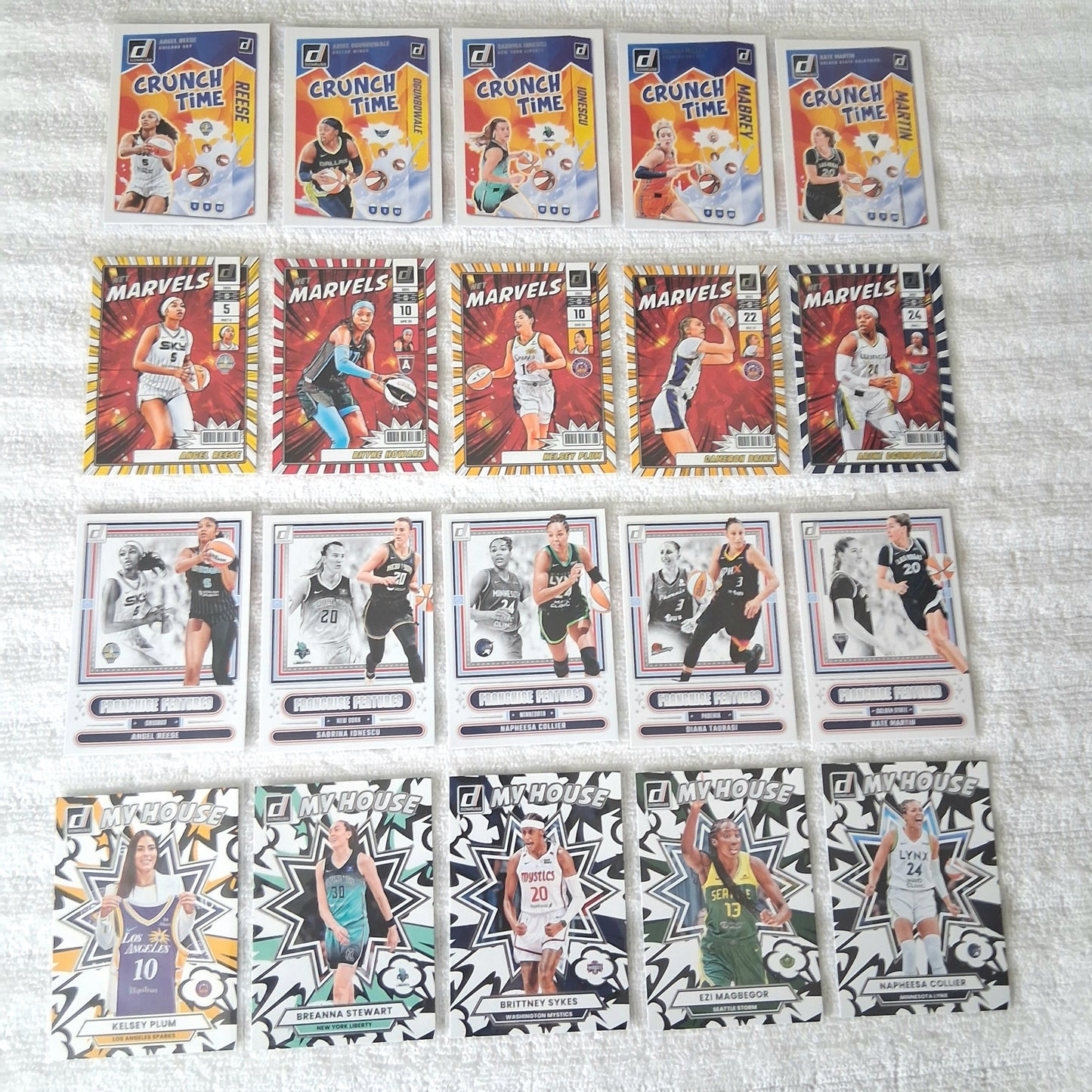 2025 WNBA Donruss Insert Lot of 20
