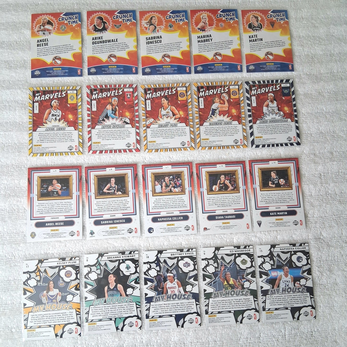 2025 WNBA Donruss Insert Lot of 20