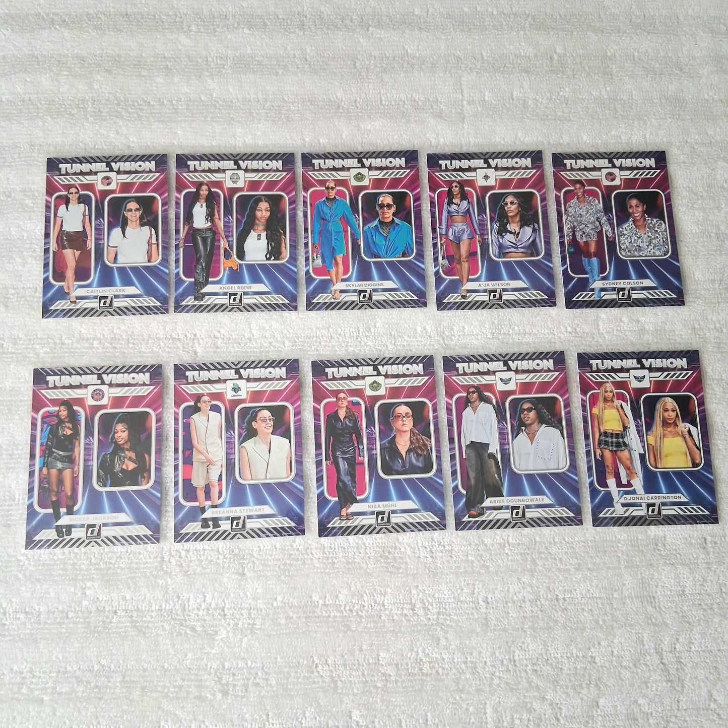 2025 WNBA Donruss Tunnel Vision & My House Insert Lot of 20