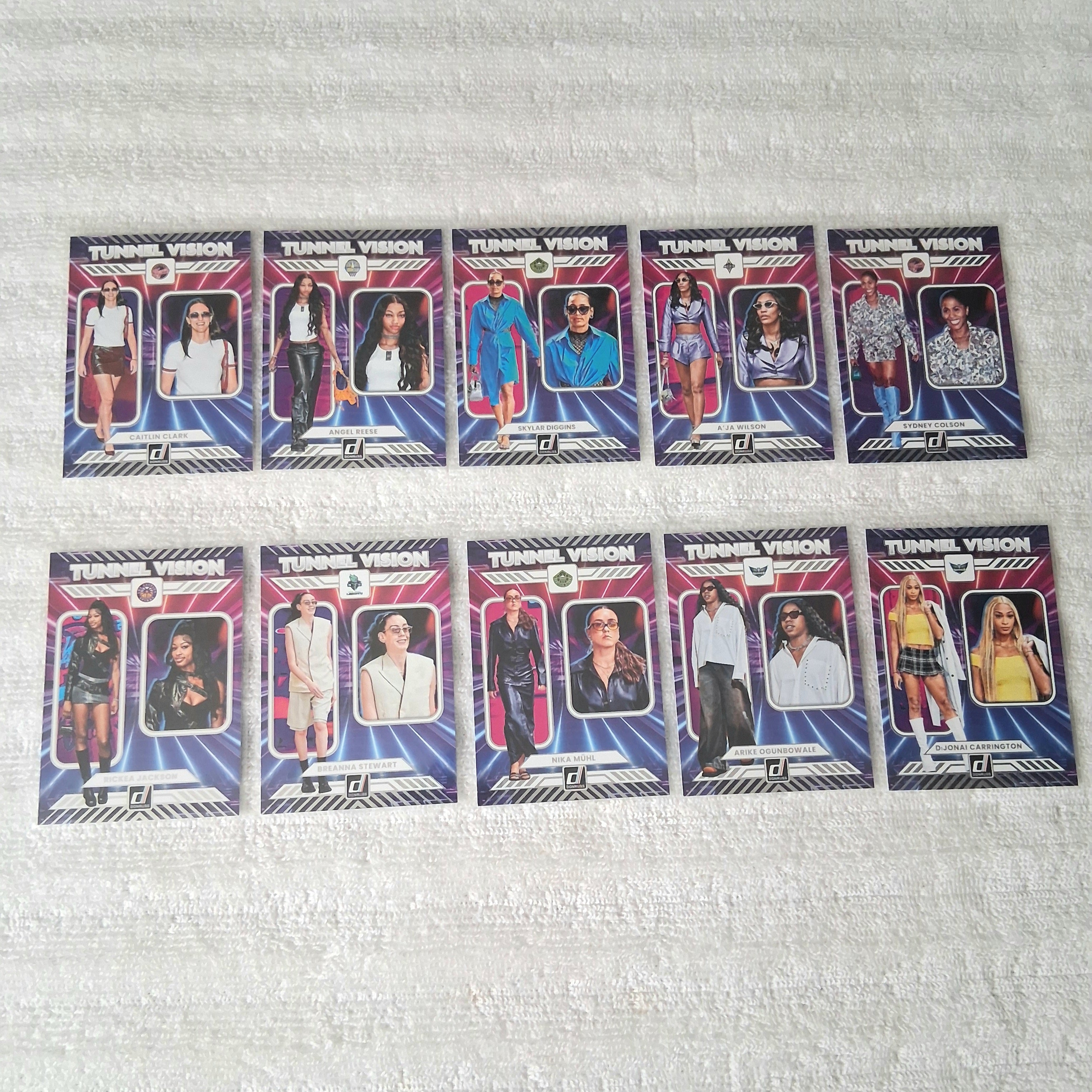 2025 WNBA Donruss Tunnel Vision & My House Insert Lot of 20