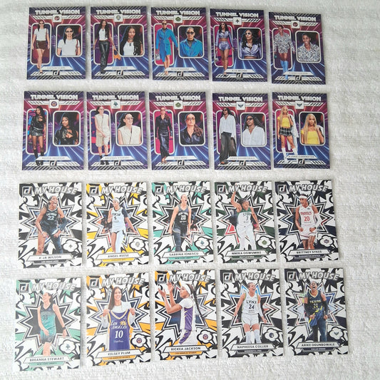 2025 WNBA Donruss Tunnel Vision & My House Insert Lot of 20