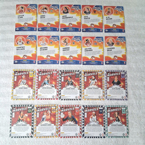 2025 WNBA Donruss Crunch Time & Net Marvels Insert Lot of 20