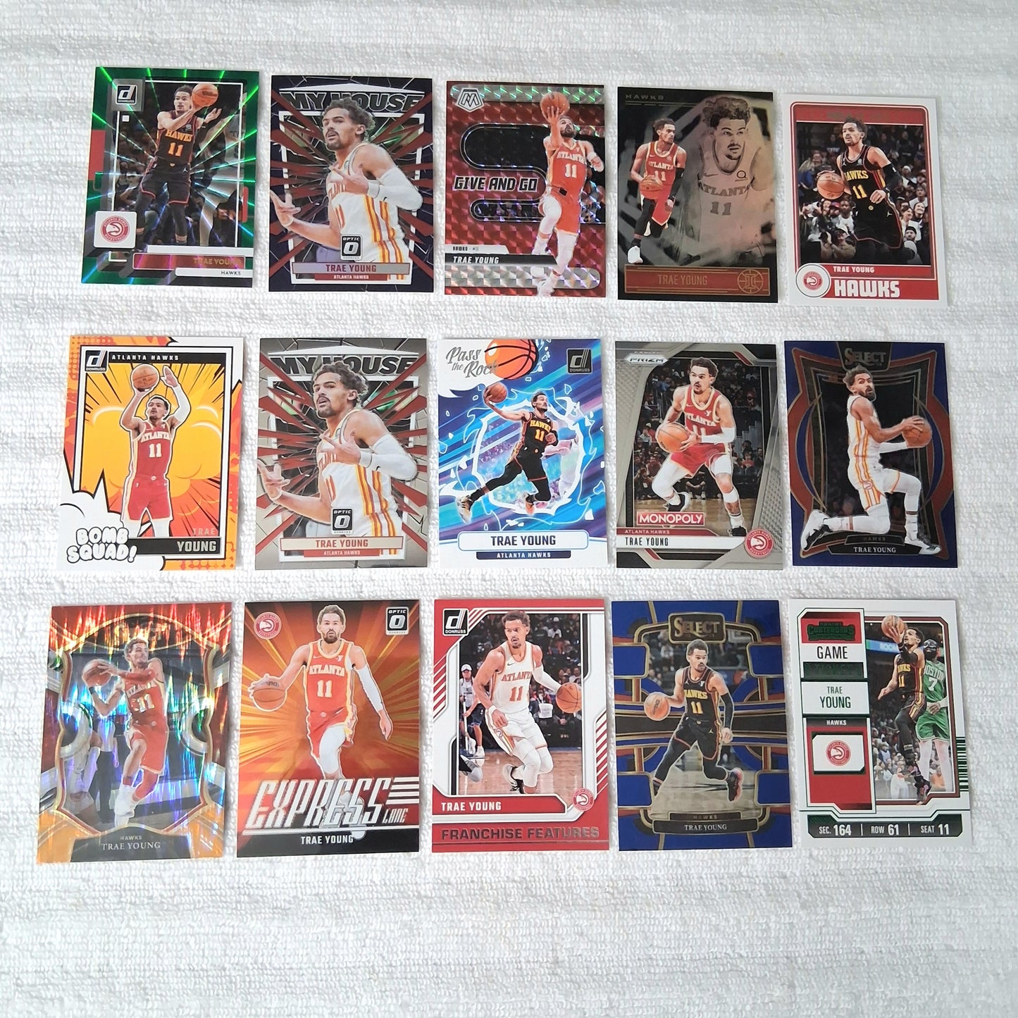 Trae Young Atlanta Hawks 15 Card Lot