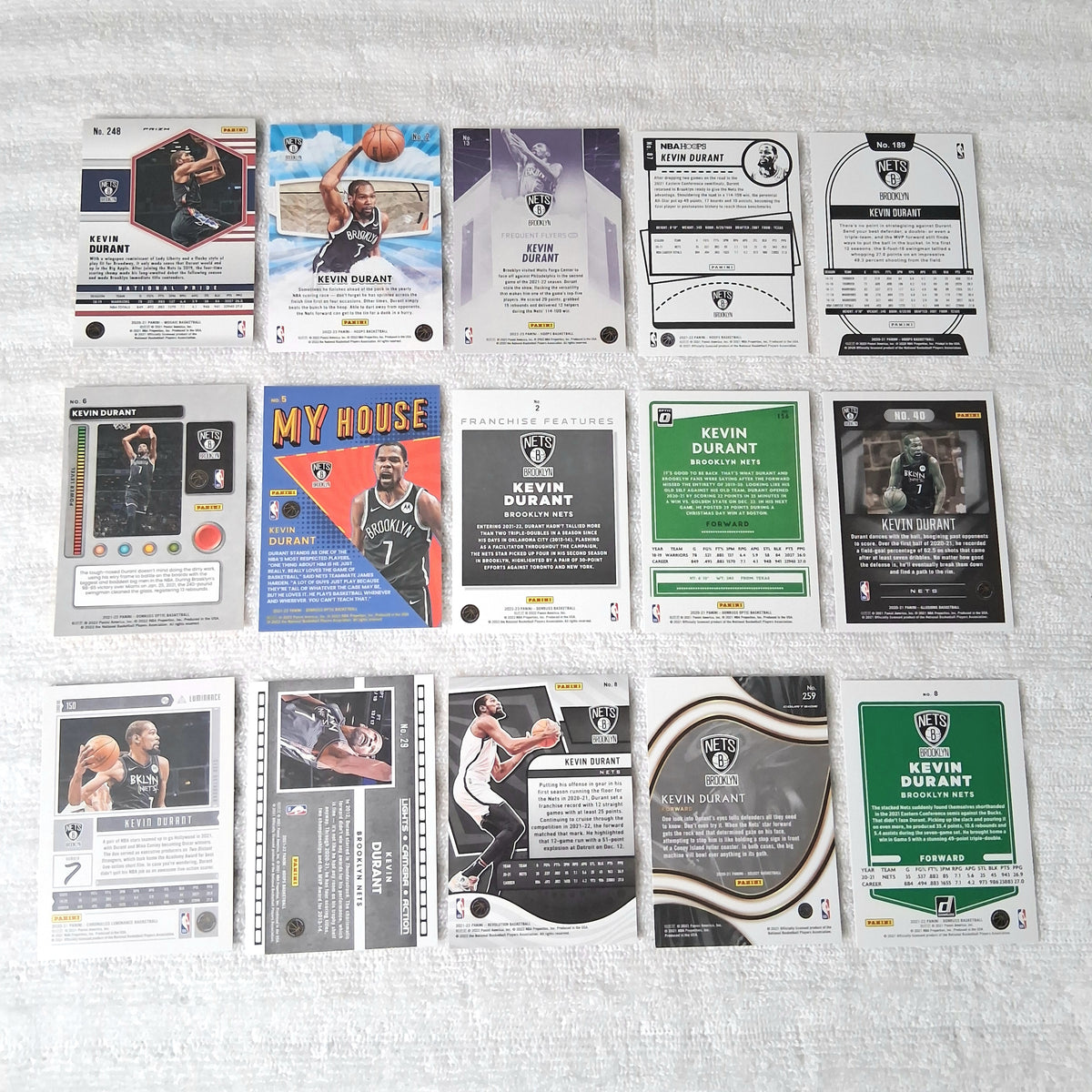 Kevin Durant Brooklyn Nets 15 Card Lot