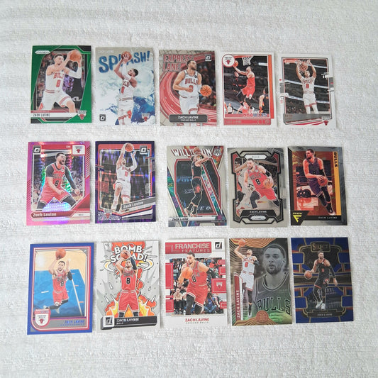 Zach LaVine Chicago Bulls 15 Card Lot