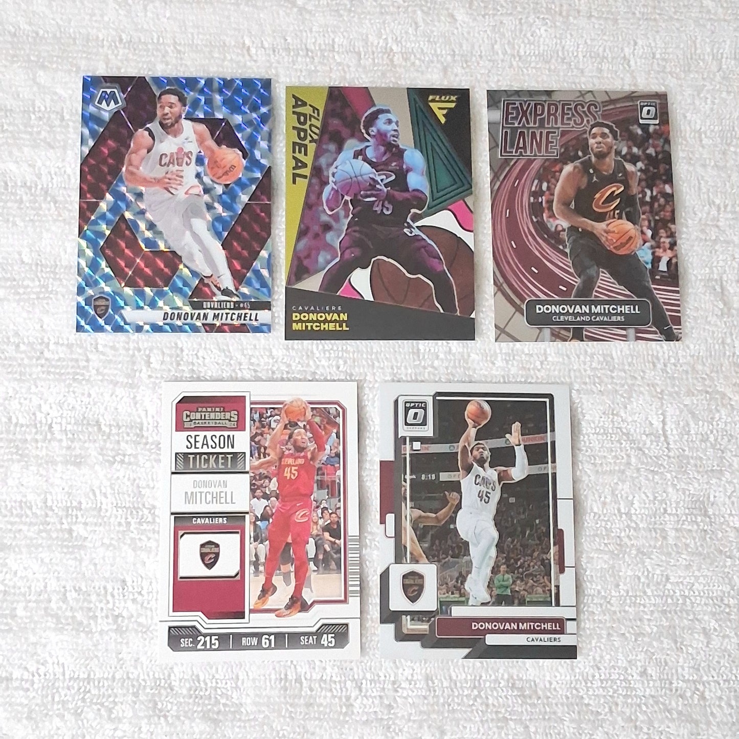 Donovan Mitchell Cleveland Cavaliers 15 Card Lot