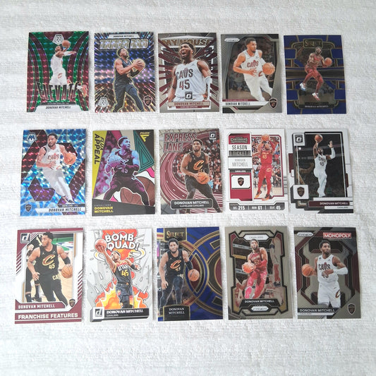 Donovan Mitchell Cleveland Cavaliers 15 Card Lot