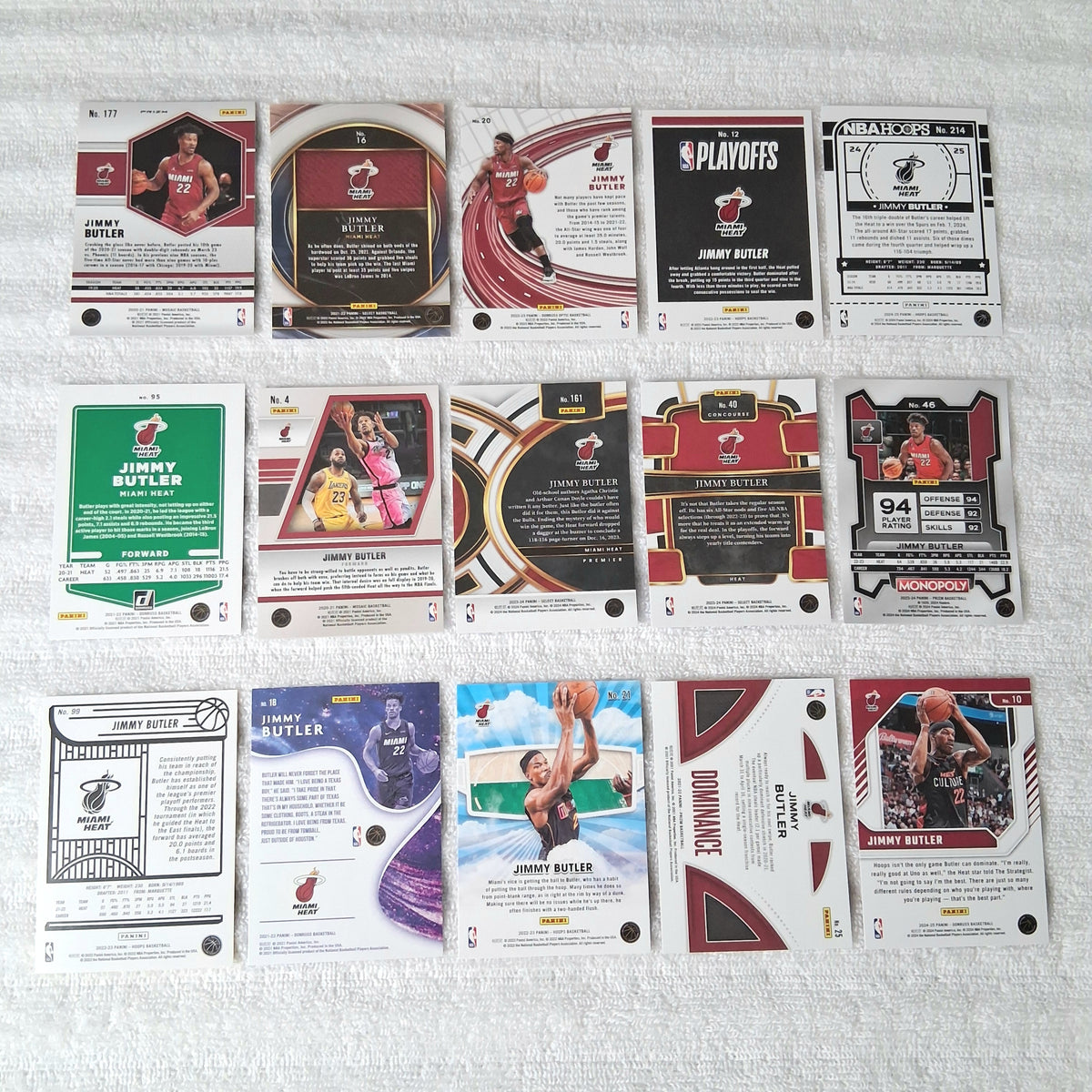 Jimmy Butler Miami Heat 15 Card Lot