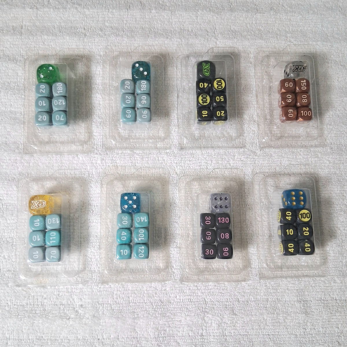 Pokemon Dice Set Lot of 8